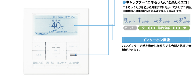 RC-9001P】ノーリツ 【RC-9001P】ドットマトリクス表示リモコン