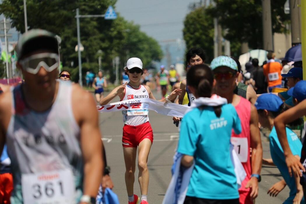 士別ハーフ(10kｍの部）安田萌加　優勝